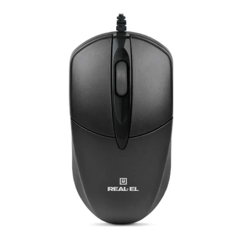 Мишка REAL-EL RM-211 USB Black (EL123200001) - фото 3