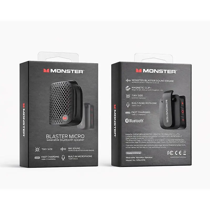 Акустика Monster Blaster Micro D127 (MS62106) IPX7 BT5.4, 3W, 3.5-8.6h - фото 3
