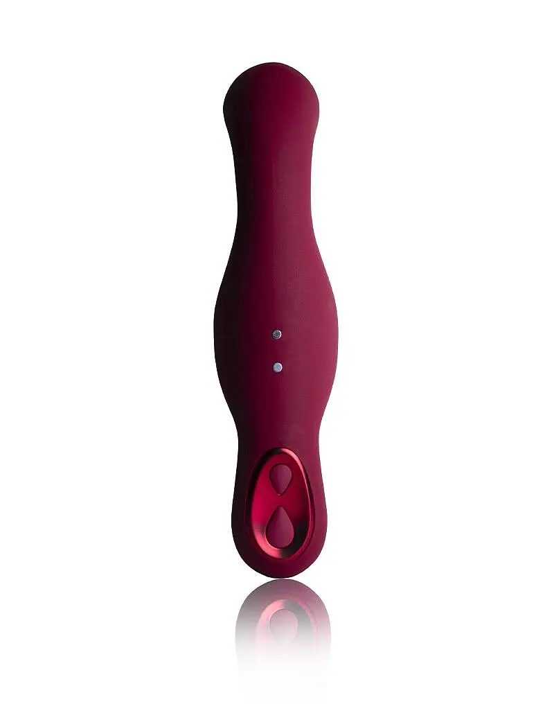 Універсальний sit-on-top вібратор Rocks Off Ruby Glow Blush, пульт ДК - фото 3
