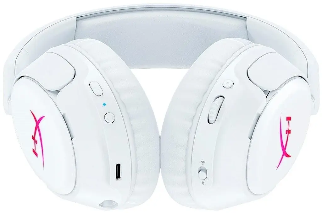 Ігрова гарнітура HyperX Cloud Flight 2 WL/USB-A/USB-C White (B5VC5AA) - фото 2