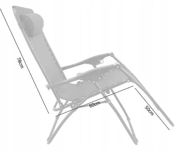 Комплект 2 шт. шезлонги GardenLine Relax Black до 130 кг.! - фото 10