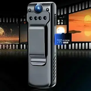 Портативна нагрудна міні-кишенькова камера з кліпсою для одягу 1080P HD нічне бачення NO109-110 - фото 3