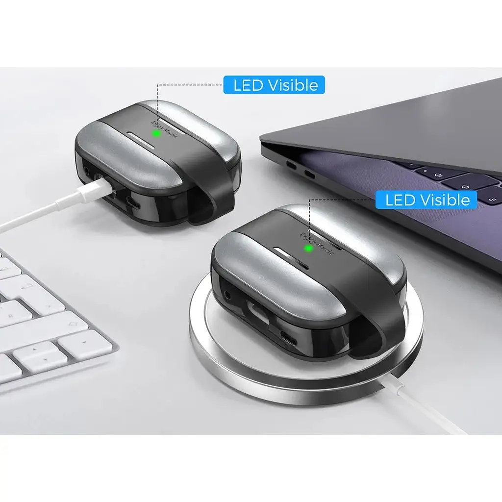 Чехол AhaStyle Rugged Aluminium Case для AirPods Pro 2 Silver [133858] - фото 5