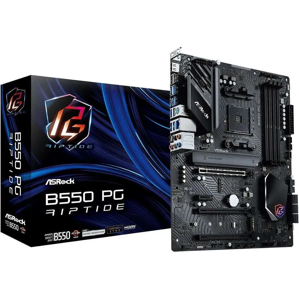 Материнская плата ASRock B550 PG Riptide Socket AM4 - фото 3