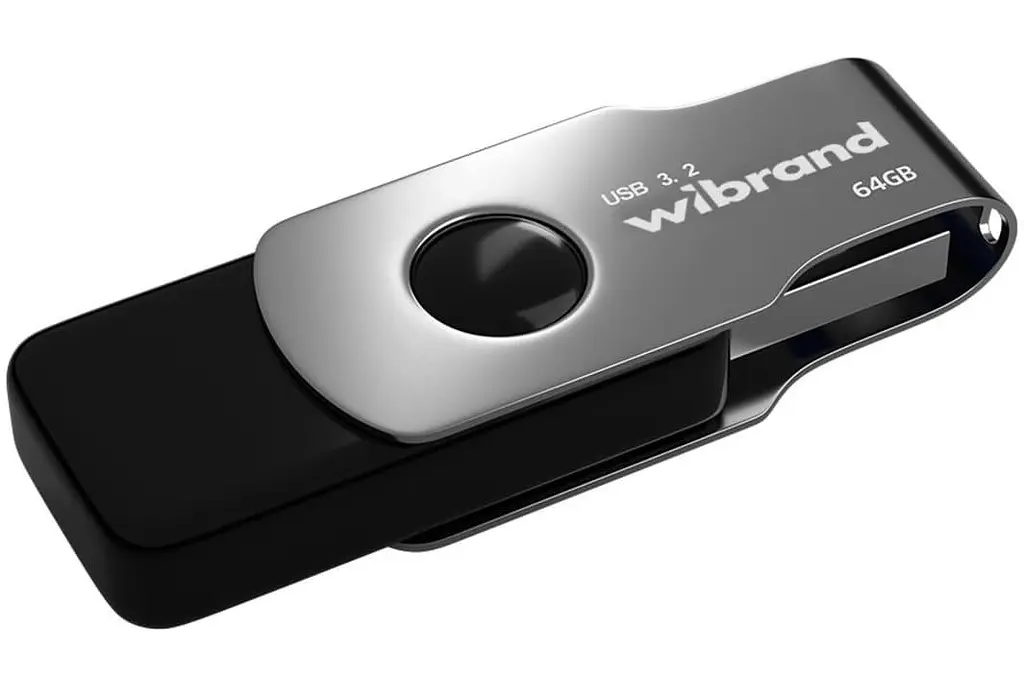 Flash Wibrand USB 3.2 Gen1 Lizard 64GB Black - фото 2