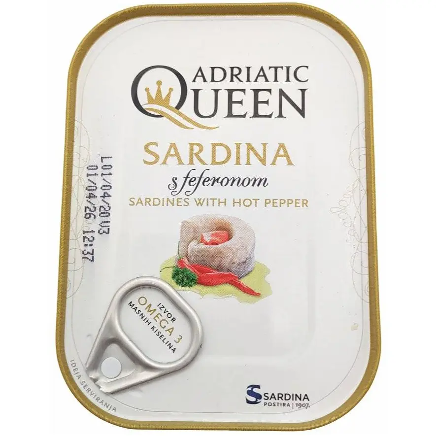 Сардини Adriatic Queen з перцем чілі в олії 105 г
