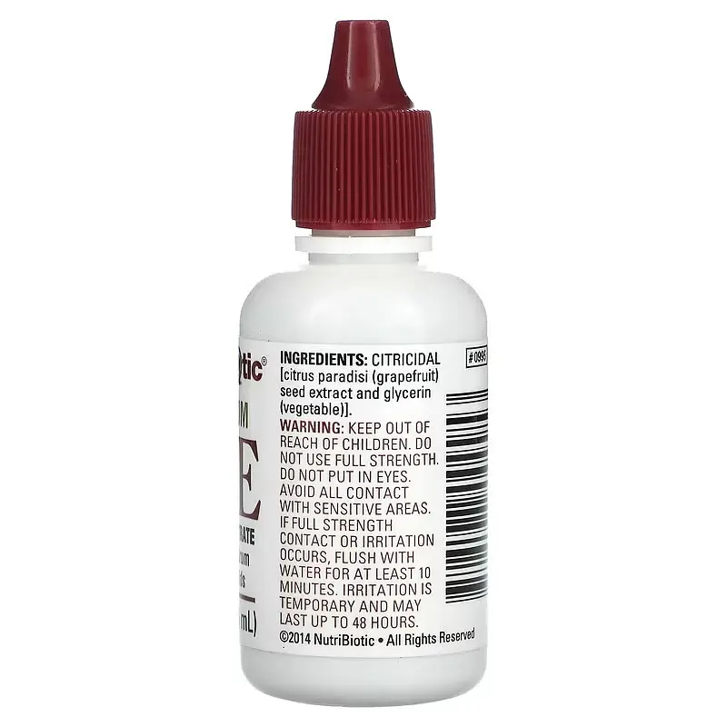 Грейпфрутові кісточки (GSE) Maximum GSE Liquid Concentrate 29.5 ml Nutribiotic vit0006087 - фото 2
