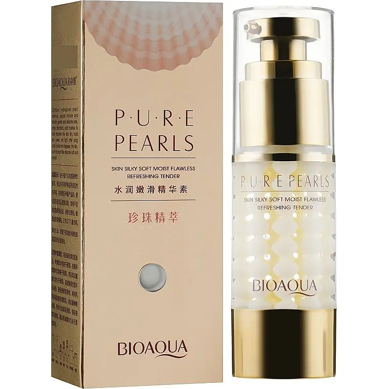 Крем-гель для кожи вокруг глаз с жемчужной пудрой Bioaqua Pure Pearls, 35 мл - фото 2