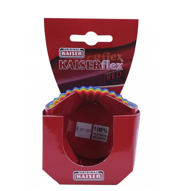 Силиконовые формы для кексов Kaiser 6 штук 7 см разноцветный - фото 4