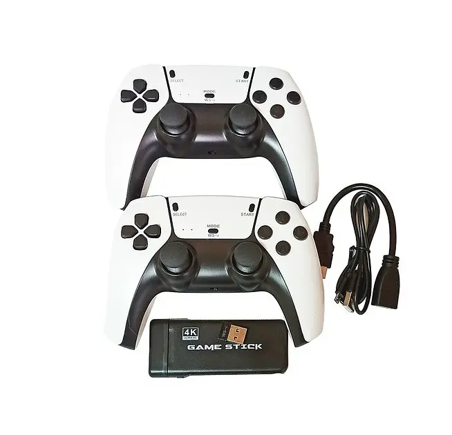 Ігрова приставка GameStick M8 Pro 2.4G Біло-чорний, HDMI-приставка для телевізора з бездротовими джойстиками - фото 2