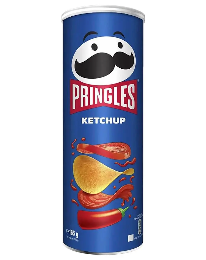 Чипси Pringles Ketchup зі смаком кетчупу 165г.
