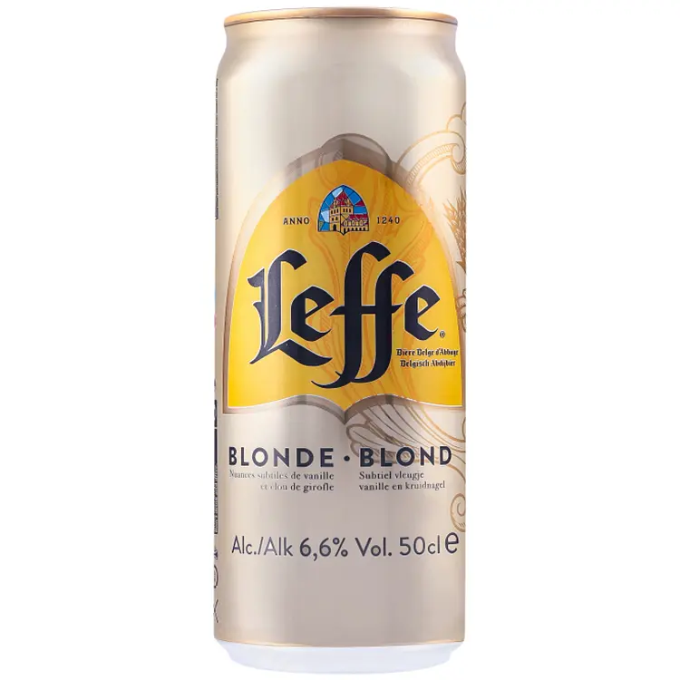 Пиво Leffe Blonde, светлое, 6.6%, ж/б, 1 л (2 шт. х 0.5 л) - фото 2