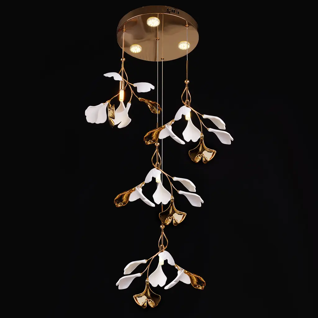 Люстра Brille флористика BKL-531S/4 E14 GD - фото 2