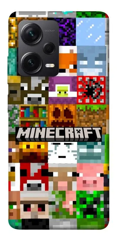 Чохол Demsky Minecraft collage для Xiaomi Redmi Note 12 Pro+ 5G