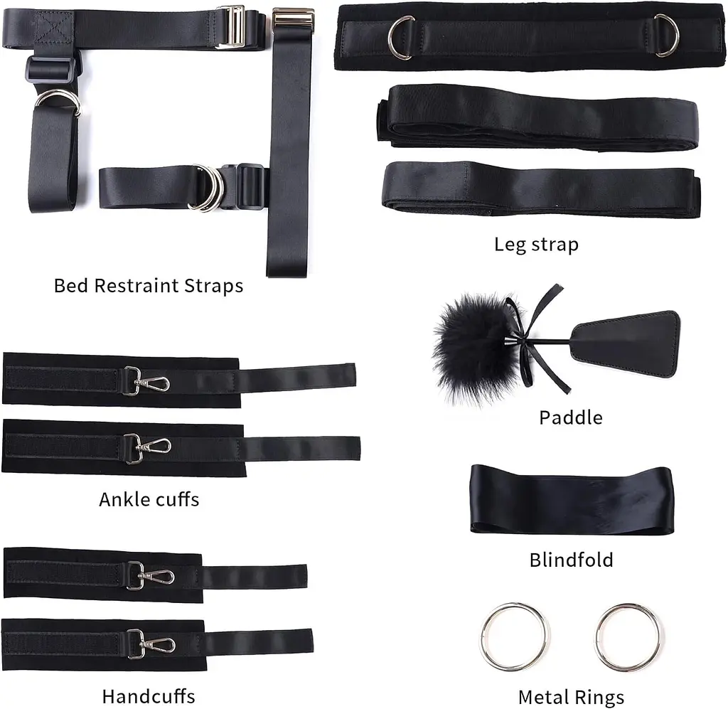 БДСМ-набір LOCKINK YEAHWOW Bed Restraint set SX2844 104347 - фото 6