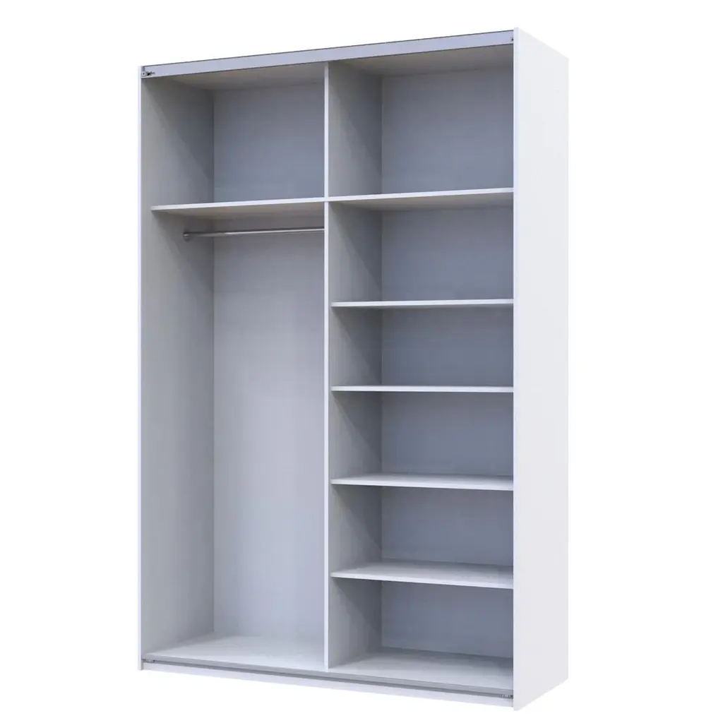 Шафа-купе Doros G-Caiser 2 ДСП/3 частини 160х60х240 см Білий (42002104) - фото 4
