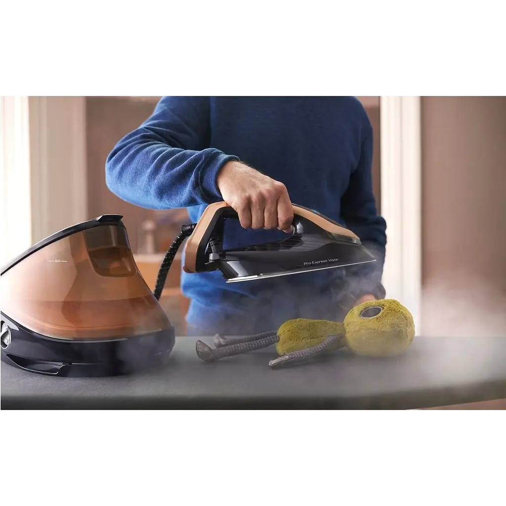 Утюг-парогенератор Tefal Pro Express Vision 3000 Вт черно-золотая (GV9820E0) - фото 13