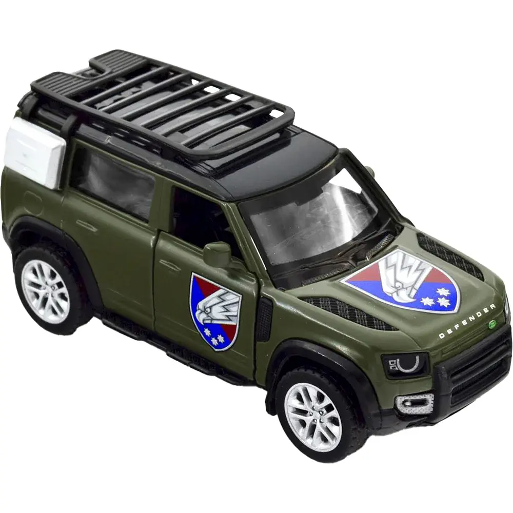 Машинка TechnoDrive серії Шеврони Героїв LAND ROVER DEFENDER 110 "25 ОВДБр" - фото 7