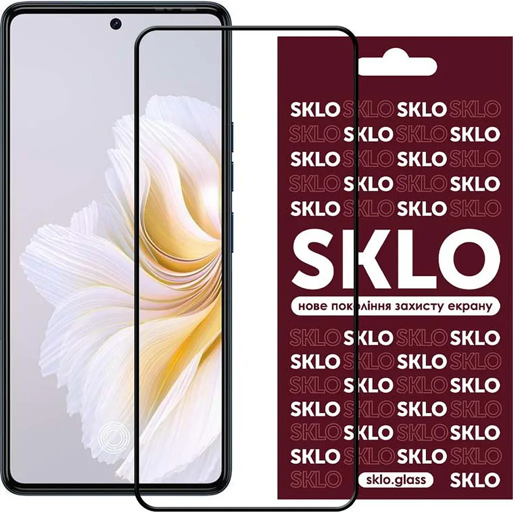 Защитное стекло Sklo Full Glue 3D Tempered Glass для Tecno POVA 5 [LH7n] Black [95283] - фото 2