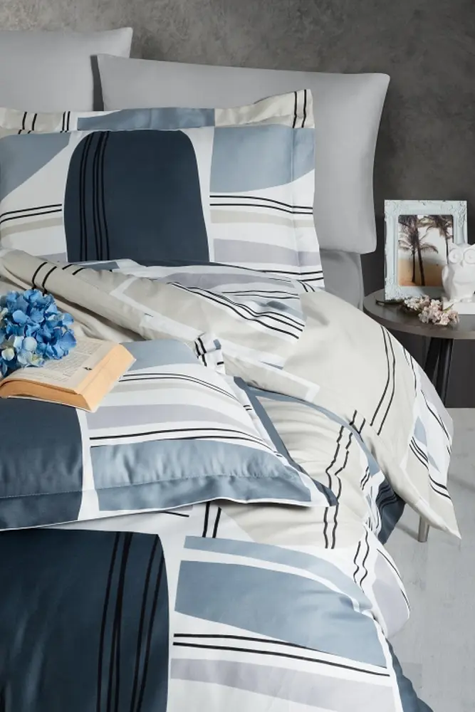 Турецька постільна білизна First Choice Cotton Satin Damian євро - фото 2