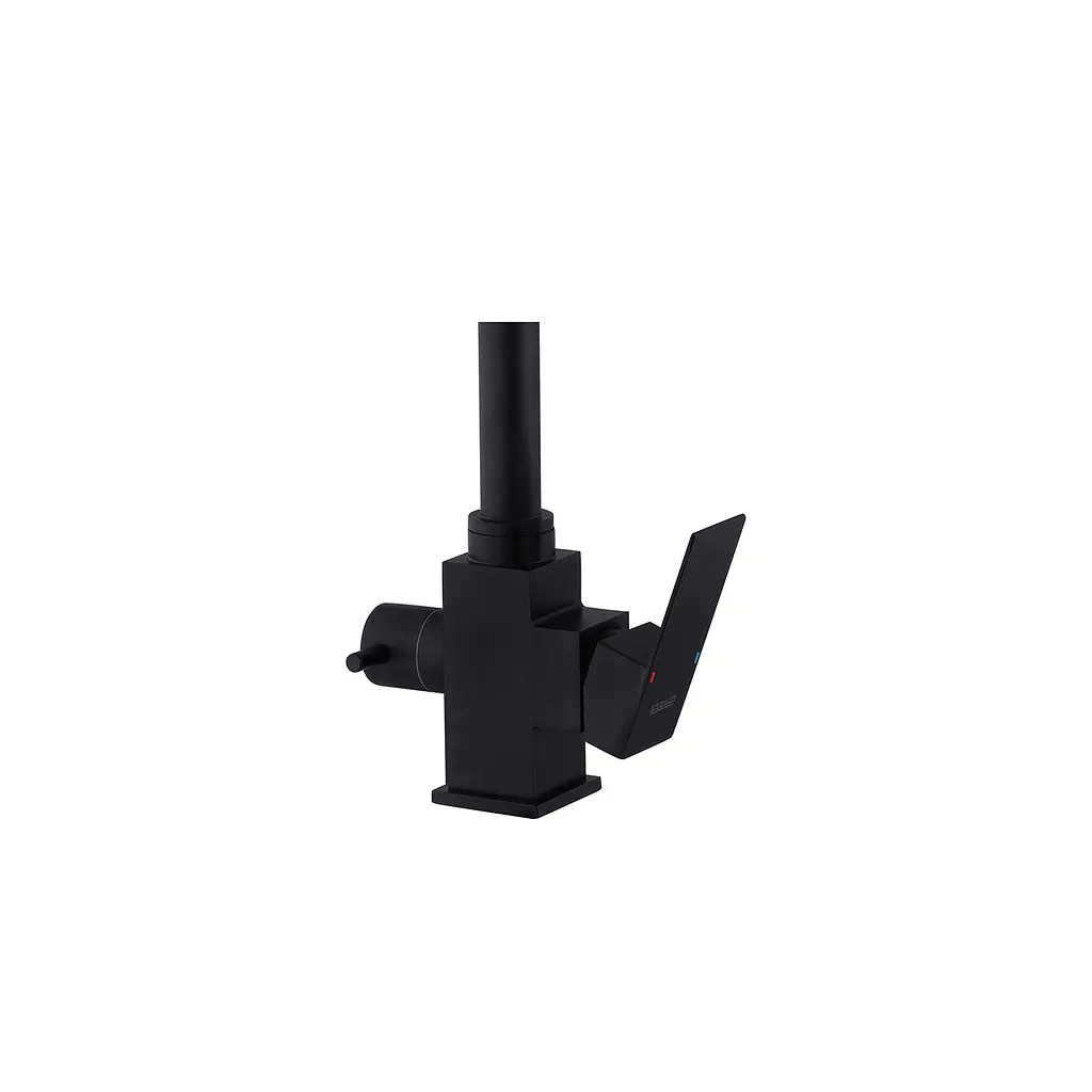 Смеситель для кухни с подключением к фильтру Kroner KRP Edelstahl Kubus - SCH03810 CV027939 Черный матовый - фото 6