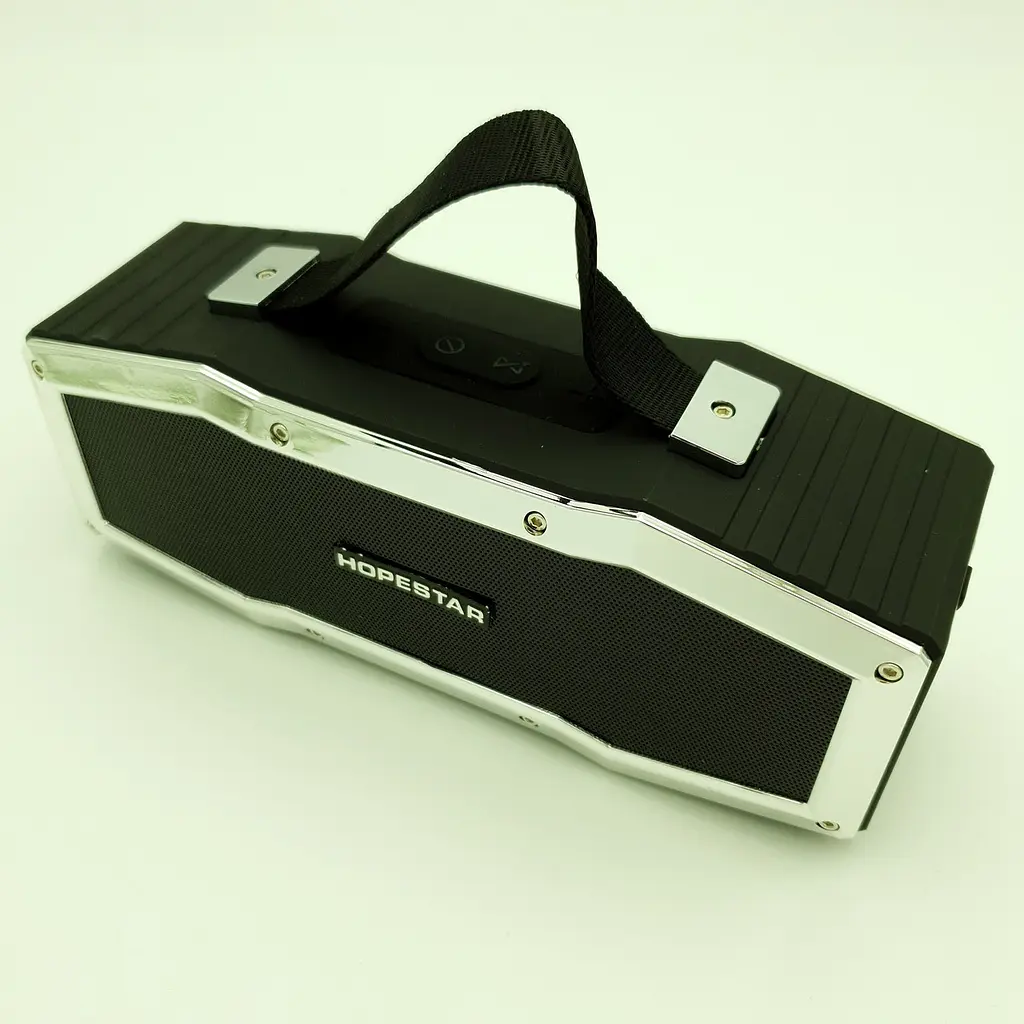 Бездротова акумуляторна колонка Bluetooth акустика FM MP3 AUX USB Hopestar A9 чорний