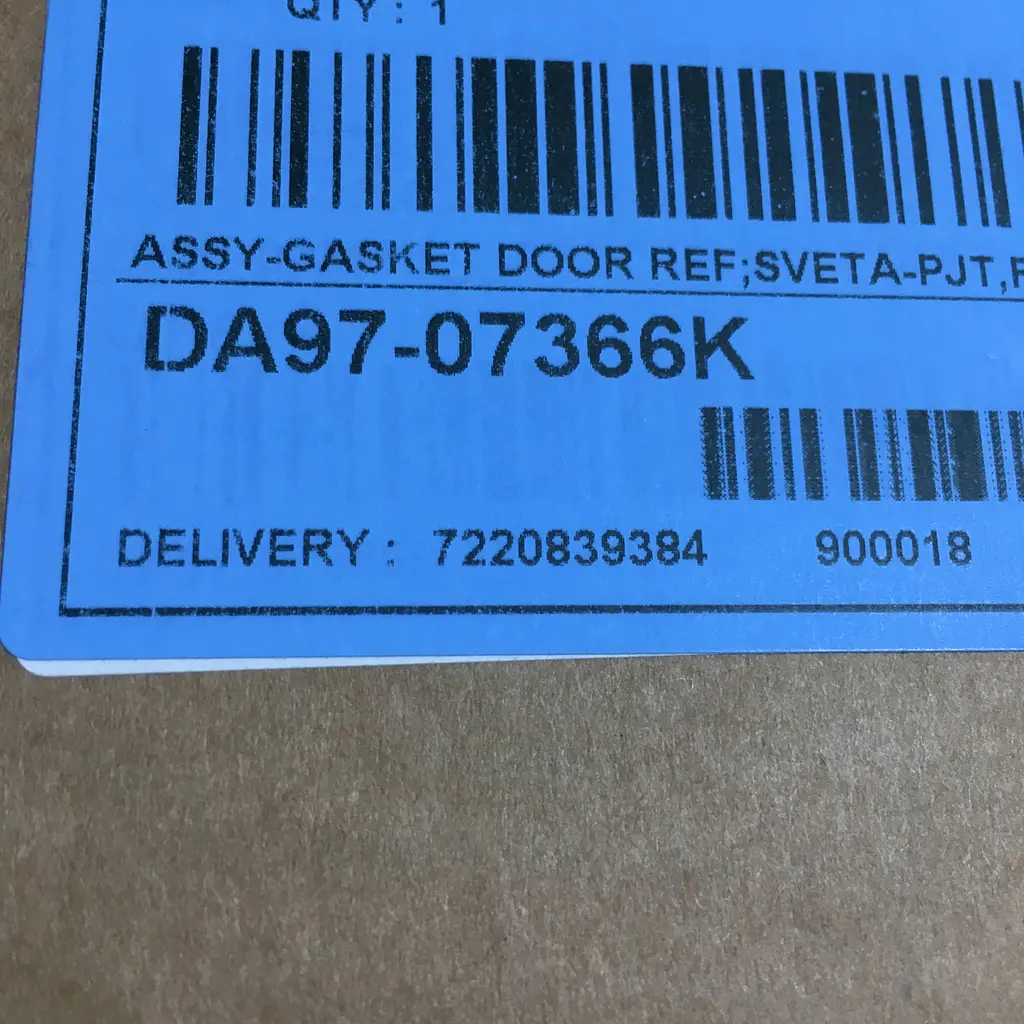 Уплотнитель двери холодильной камеры для холодильника Samsung RL44, RL48, RL50, RL55, DA97-07366K - фото 6