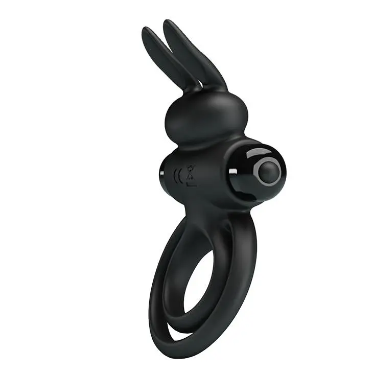 Виброкольцо Pretty Love Vibro Penis Ring Bunny III 9.7 см черный - фото 5