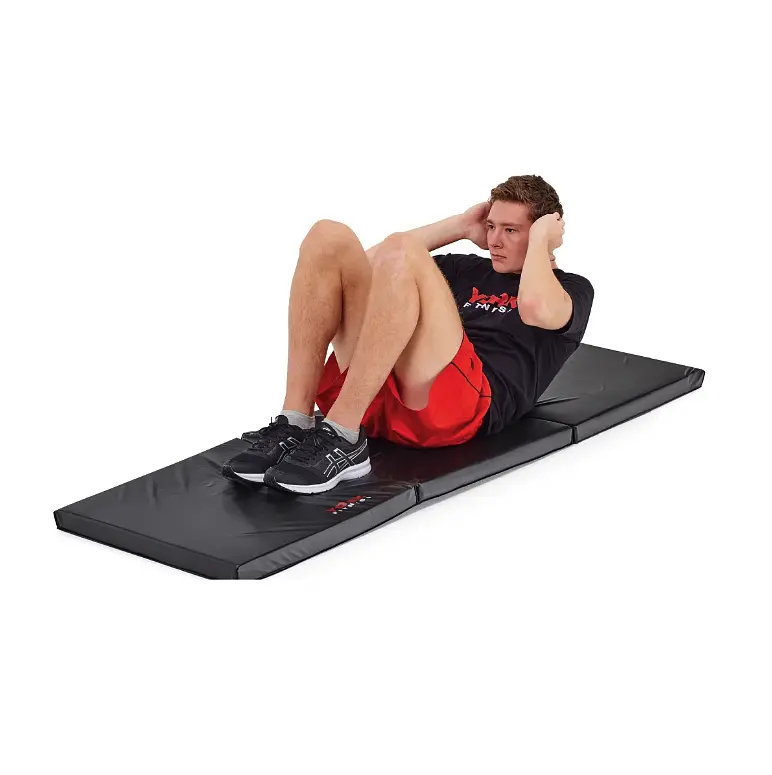 Мат гімнастичний твердий York Fitness 5см чорний - фото 3