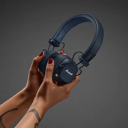 Комплект навушники Marshall Major V Midnight Blue Original + Кейс (Підтримка офіційного додатку)(1008144) - фото 7