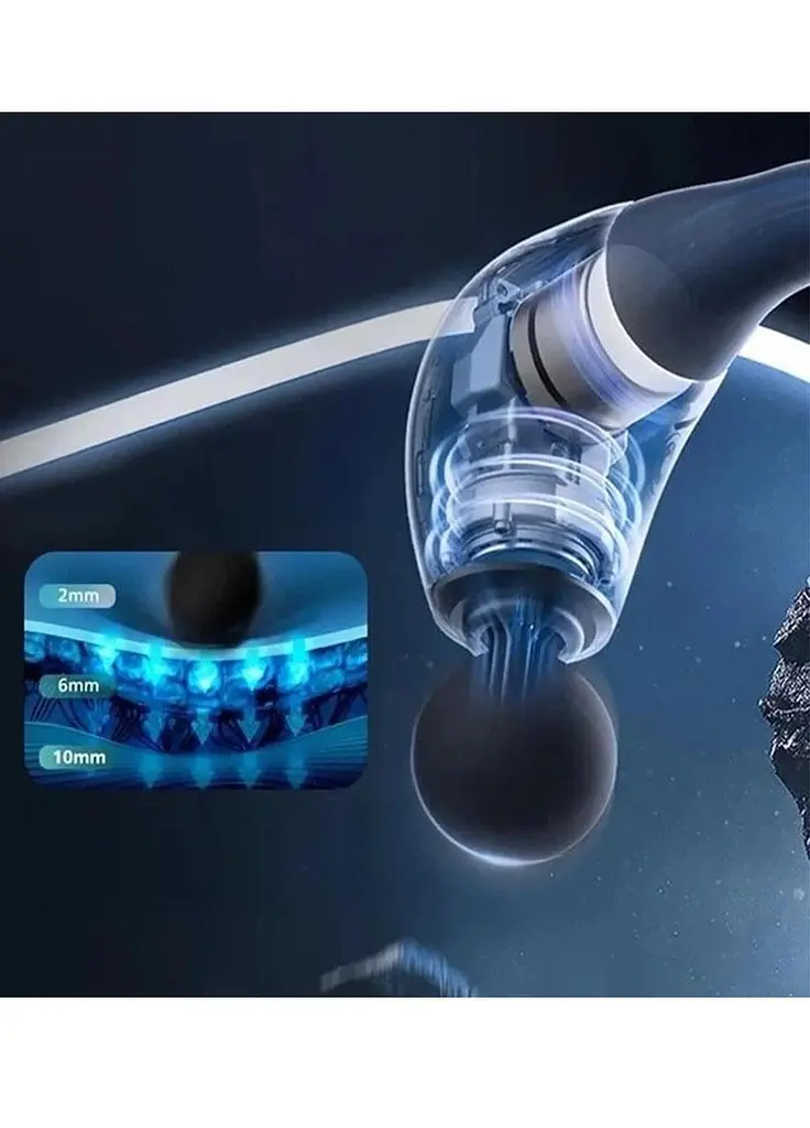 Масажер для тіла акумуляторний Good Idea 4 насадки ручний перкусійний 6 режимів USB-зарядка Чорний  - фото 3