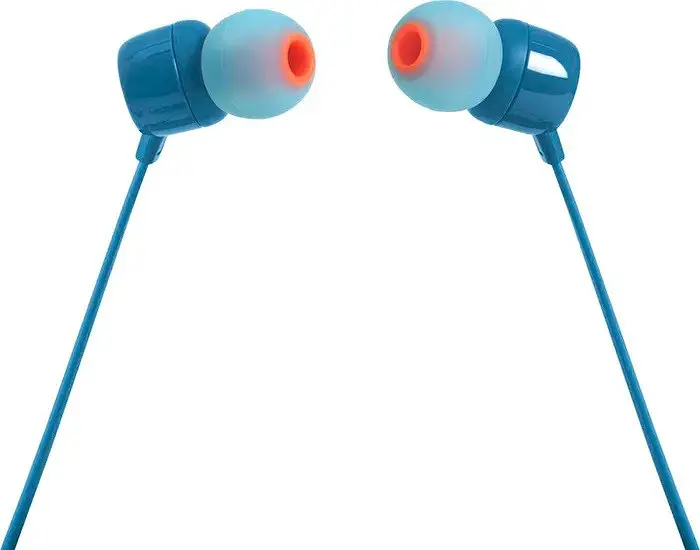 Навушники дротові - гарнітура вакуумна JBL Tune 110 Eco (JBLT110BLUE) блакитна - фото 3