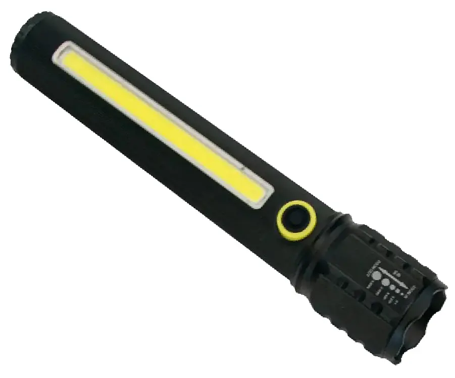 Ручний LED ліхтар акумуляторний ліхтарик та бічна COB лампа USB зарядка Bailong BL-C73-P50 - фото 4