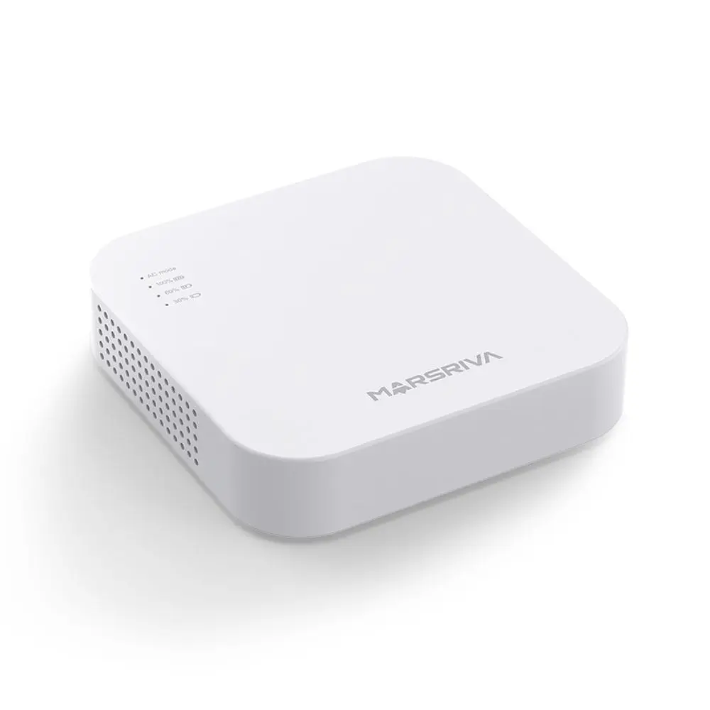 ДБЖ (Mini UPS) для роутера MARSRIVA KP4 10000mAh (18W; Output DC 12/9/5V; USB-A; USB-C) white (KP4) - фото 2