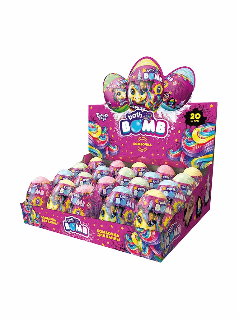 Набір креативної творчості Bath Bomb Pony Danko Toys BB-02-03 Різнокольоровий shop (2000904248490) - фото 2