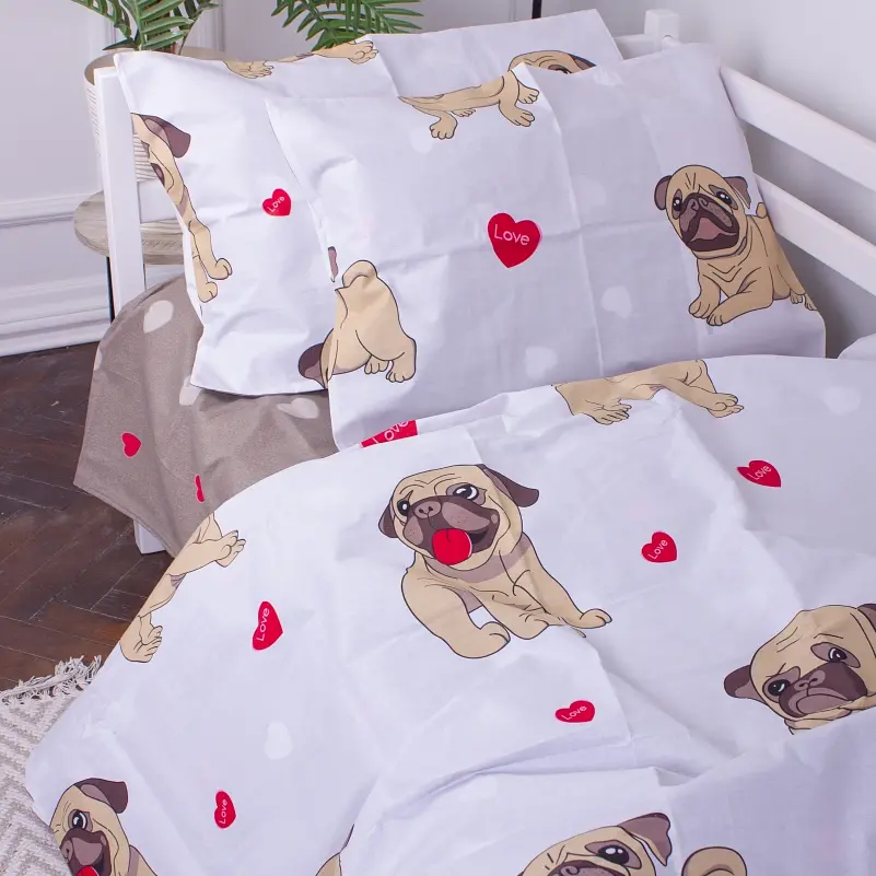 Комплект постільної білизни MirSon Kids Time 17-0566 Pug-dog дитячий - фото 3