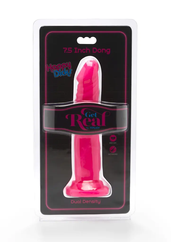 Фалоімітатор Get Real Happy Dicks Dong 7.5 In 19 см рожевий - фото 2