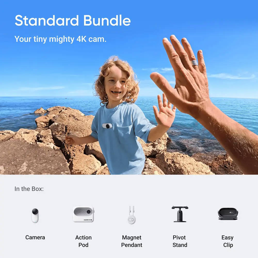 Екшн-камера Insta360 GO 3S Standard Edition Arctic White 128GB - фото 8
