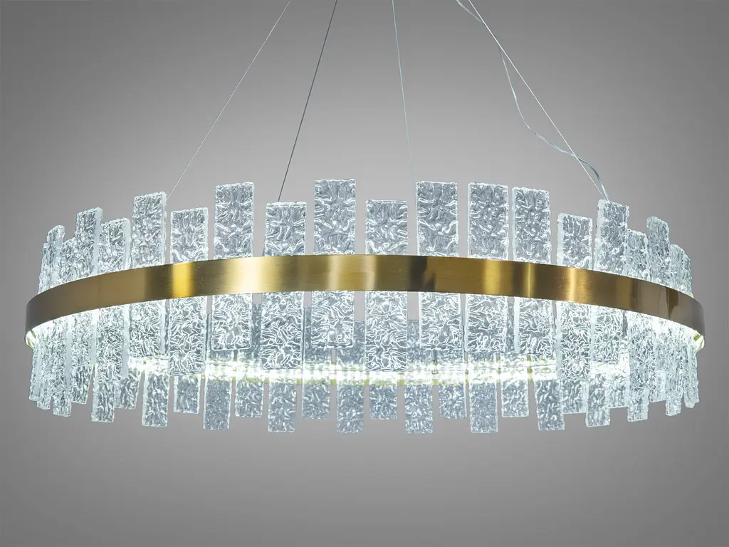 Люстра стельова LED LUXON Diasha 828/800BR, 90W, хром, 4950 лм, регульована висота, для кухні та інтер'єру - фото 2