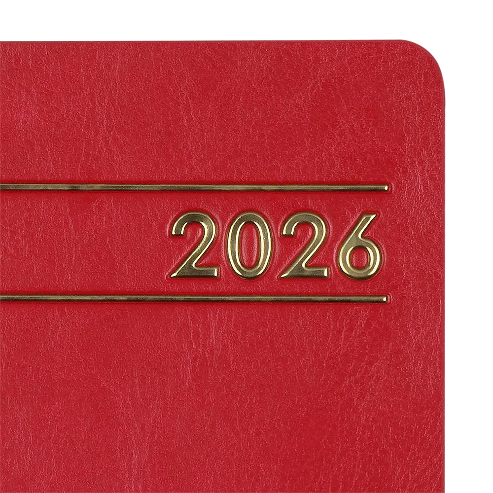 Щоденник датований Buromax Memory 2026 A5 штучна шкіра червоний (BM.21151-05) - фото 3