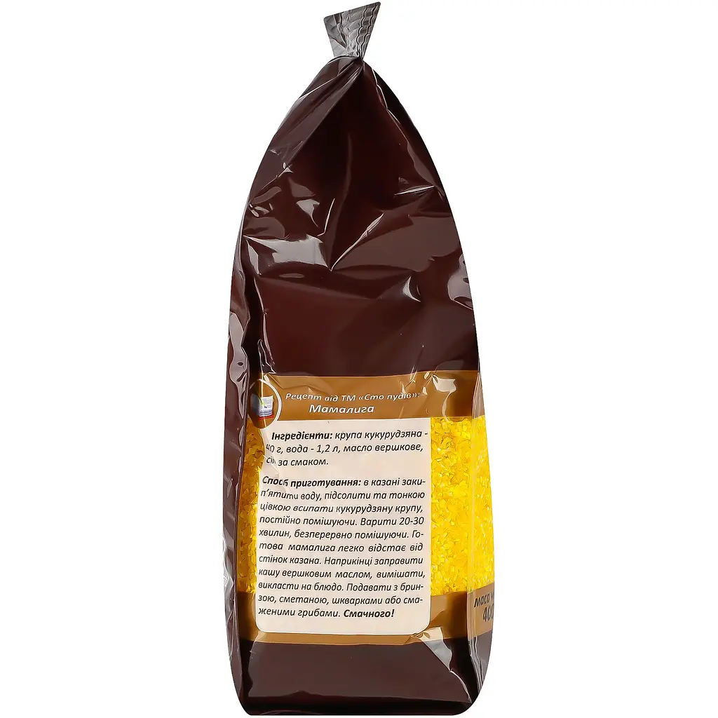 Кукурудзяна крупа для баноша і мамалиги Сто пудів 400 г - фото 4