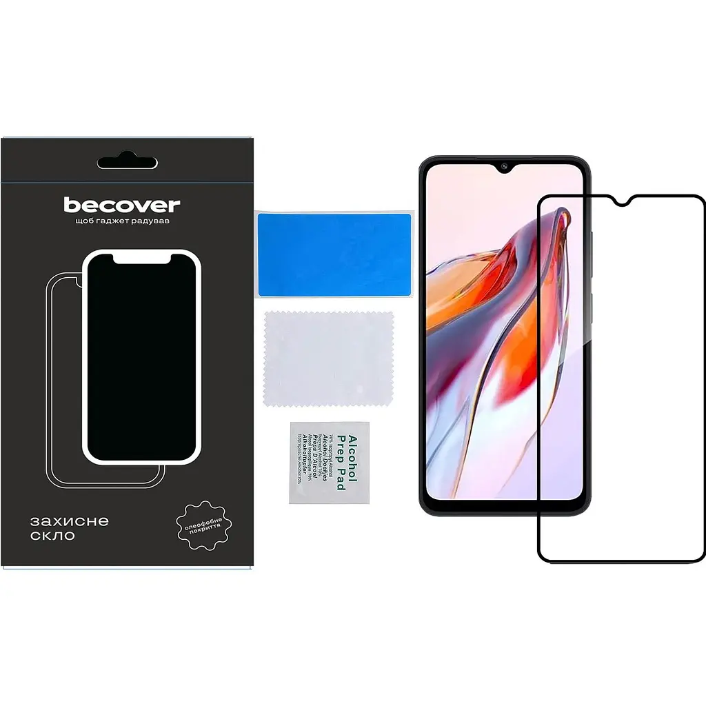 Захисне скло BeCover для Tecno Spark 10C (KI5k) Black (709747) - фото 2