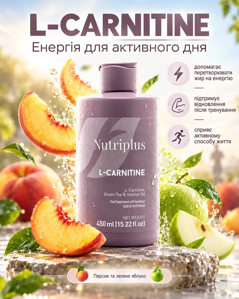 Дієтична добавка L-карнітин Farmasi Nutriplus L-Carnitine 450 мл — напій для відновлення енергії - фото 6