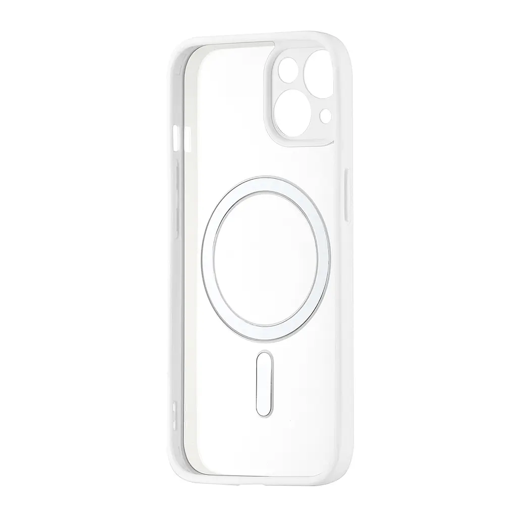 Чохол Color Edge with MagSafe (Protected Camera) iPhone 14 White - фото 3