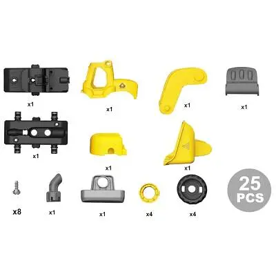 Конструктор DIY Spatial Creativity Дорожный каток LM9013, желтый (CJ-1614168) - фото 2