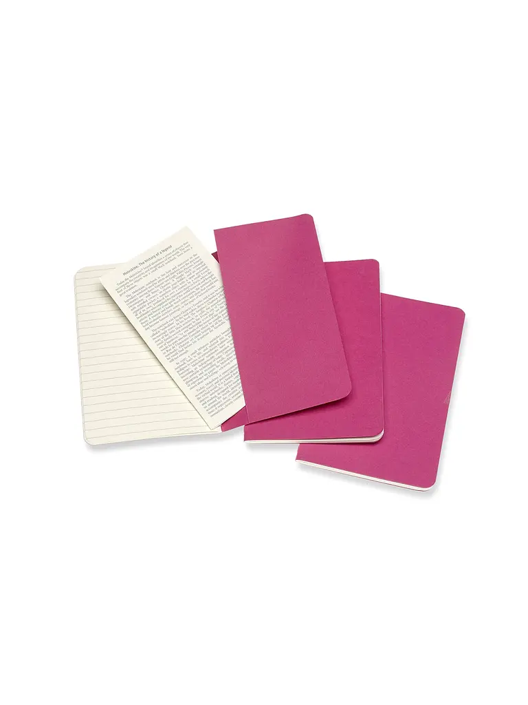 Записник Moleskine Cahier кишеньковий, Лінійка Кінетичний Рожевий (CH011D17) - фото 4
