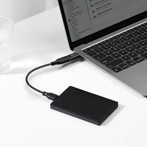 Перехідник Baseus Ingenuity Series Mini OTG Adaptor Type-C to USB-A 3.1 чорний ZJJQ000001 - фото 6