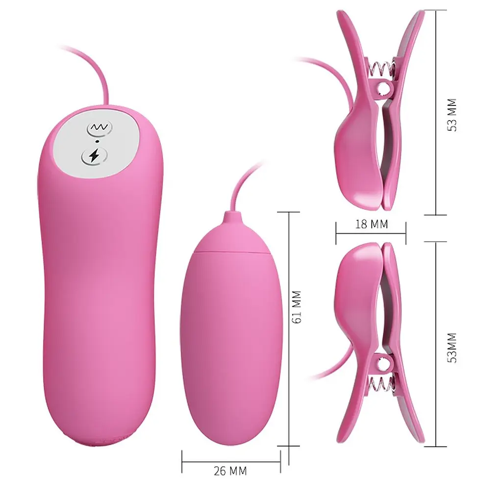 Набір секс іграшок Pretty Love Electric Shock Vibro-Bullets 3 шт. рожевий - фото 3