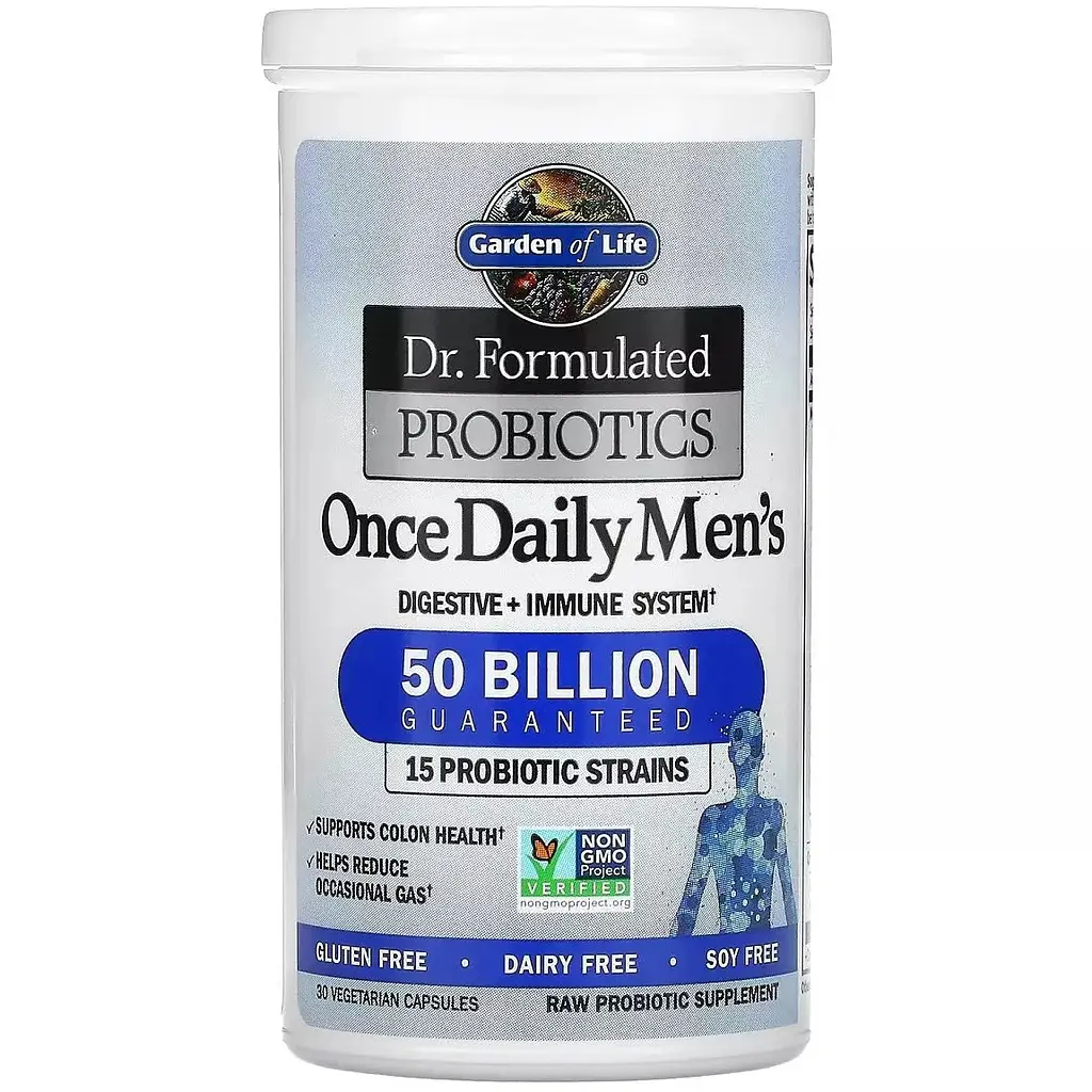 Пробіотики для чоловіків Garden of Life Probiotics Once Daily Men's 50 млрд КУО 30 вегетаріанських капсул - фото 2