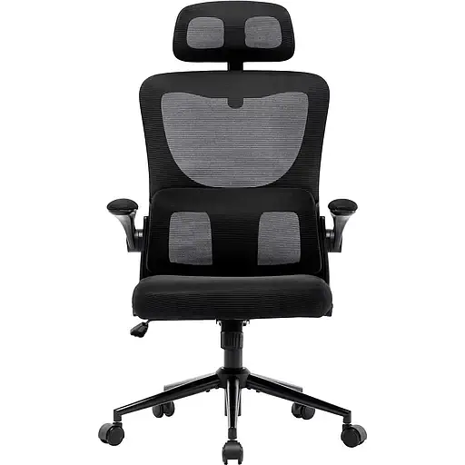 Офісне крісло GT Racer X-5728, чорне (X-5728 Black) - фото 2